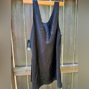 Lafayette 148 NY Black Silk Tank Top Sz 10